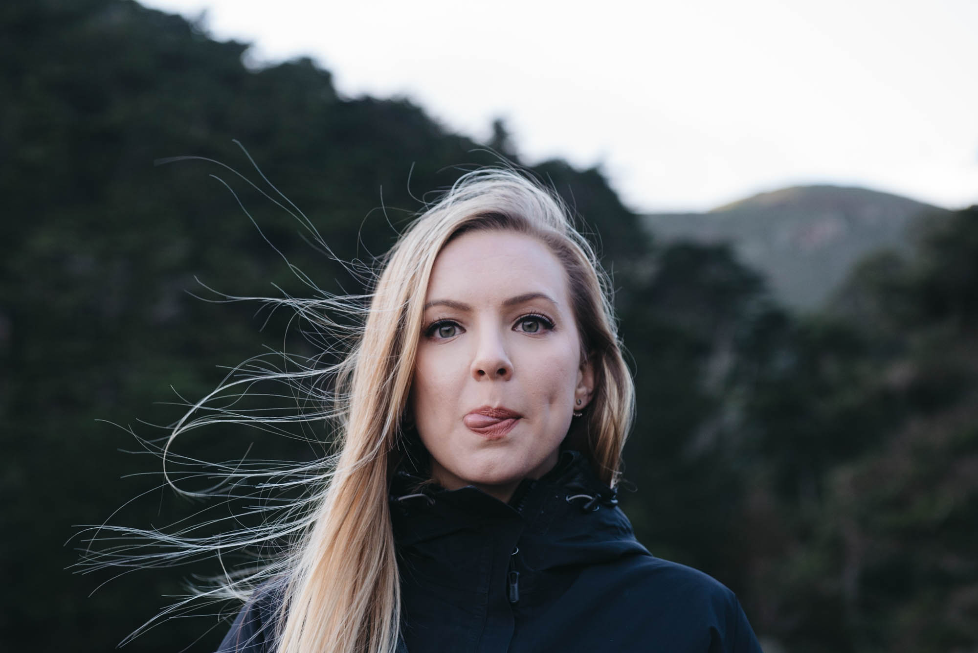 A portrait of Jami at Kirby Cove in San Francisco, California