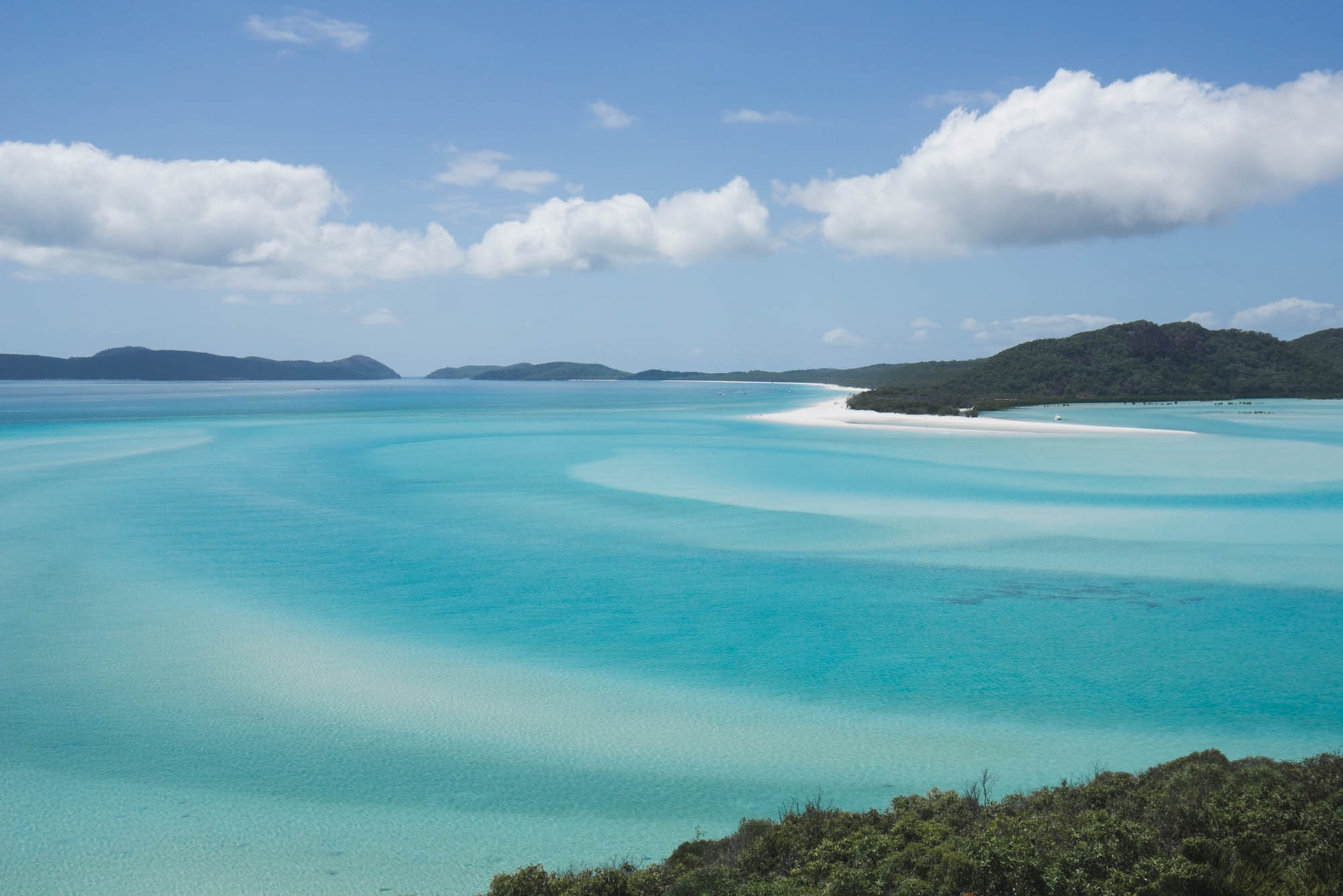 Hill Inlet Lookout in Whitsunday Islands National Park in Queensland, Australia